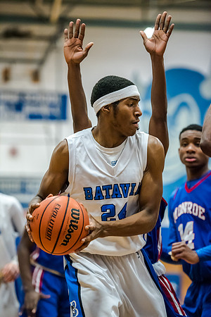 Batavia Blue Devils Beats Monroe in Section V Playoff Feb. 20 2016