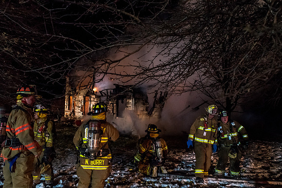 Molasses Hill Road, Bethany, Fire, Jan 3 2016