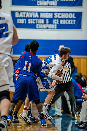 Batavia Blue Devils Beats Monroe in Section V Playoff Feb. 20 2016