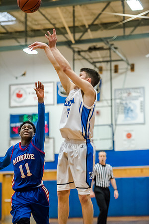 Batavia Blue Devils Beats Monroe in Section V Playoff Feb. 20 2016