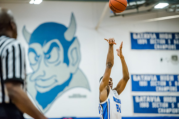 Batavia Blue Devils Beats Monroe in Section V Playoff Feb. 20 2016