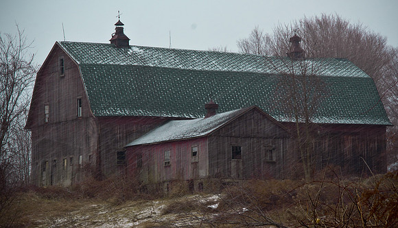 Bethany Barn in Snow